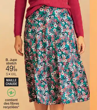 Damart JUPE FLEURIE MAILLE CHAUDE STRETCH aanbieding