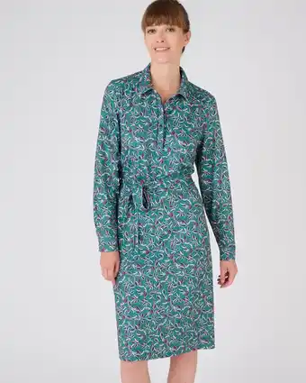 Damart Robe maille chaude stretch imprimée aanbieding