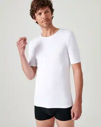 Damart T-shirt manches courtes, col rond thermolactyl aanbieding