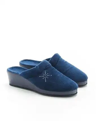 Damart Mules velours strassé aanbieding