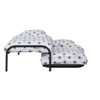 Leen Bakker Bed pascal (incl. onderschuifbed) - matte antracietkleur - 90x200 cm aanbieding