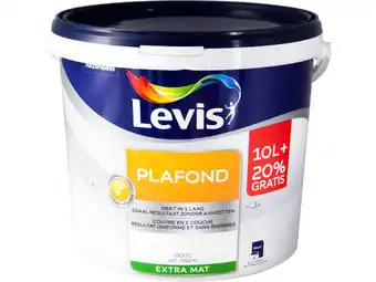 Hubo Levis plafondverf extra mat 12l wit aanbieding