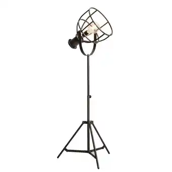 Leen Bakker Vloerlamp thom - antiek zwart - 59x165 cm aanbieding