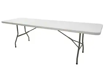 Hubo Garden plus vouwtafel 244x75 cm grijs/wit aanbieding