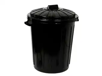 Hubo Keter straatvuilbak 70l zwart 57cm aanbieding