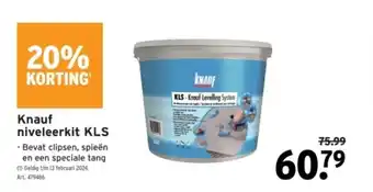 GAMMA Knauf niveleerkit kls aanbieding