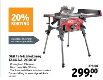 GAMMA Skil tafelcirkelzaag 1340aa 2000w aanbieding