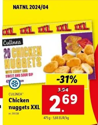 Lidl Chicken nuggets xxl aanbieding