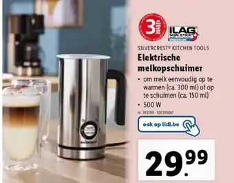 Lidl Elektrische melkopschuimer aanbieding