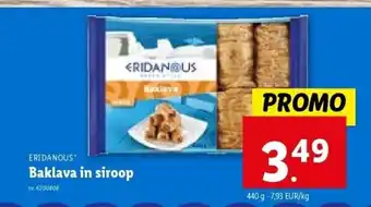Lidl Baklava in siroop aanbieding