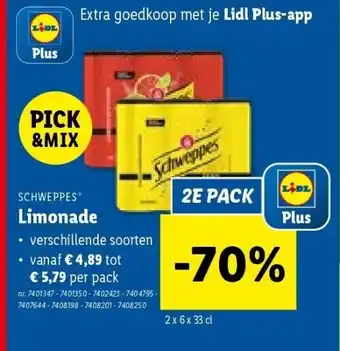 Lidl Limonade aanbieding