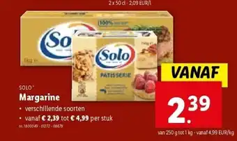 Lidl Margarine aanbieding