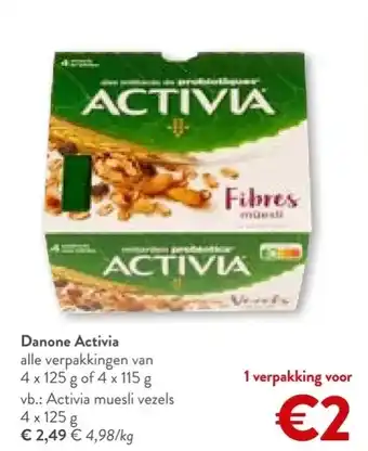 OKay Danone activia alle verpakkingen van aanbieding
