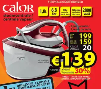 ElectroStock Calor stoomcentrale / centrale vapeur aanbieding