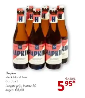 OKay Hapkin sterk blond bier 6 x 33 cl aanbieding