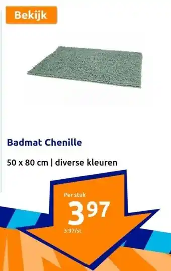 Action Badmat chenille aanbieding