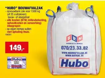 Hubo “hubo” bouwafvalzak aanbieding