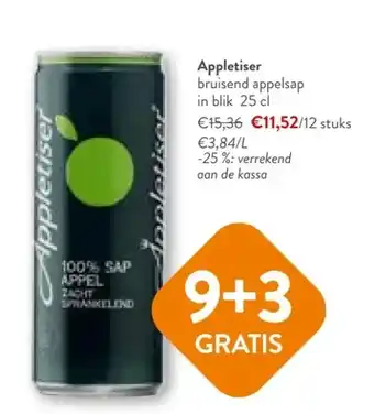 OKay Appletiser bruisend appelsap in blik 25 cl aanbieding