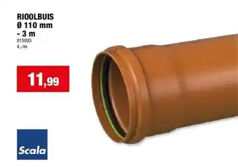 Hubo Rioolbuis ø 110 mm - 3 m aanbieding