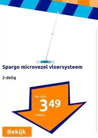 Action Spargo microvezel vloersysteem aanbieding