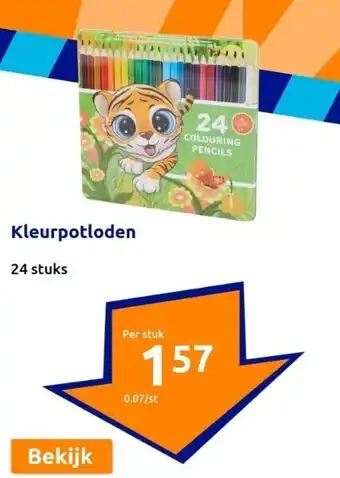 Action Kleurpotloden aanbieding