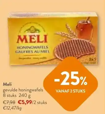OKay Meli gevulde honingwafels 8 stuks 240 g aanbieding