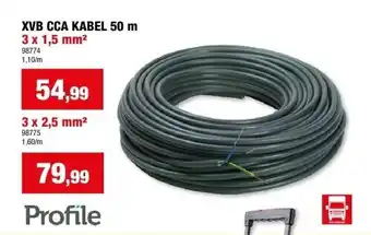 Hubo Xvb cca kabel 50 m 3 x 1,5 mm² aanbieding