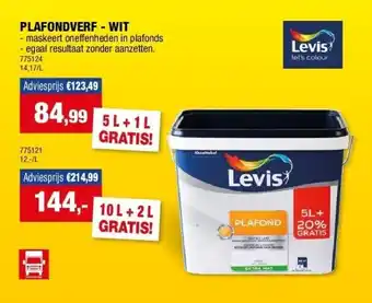 Hubo Plafondverf - wit aanbieding