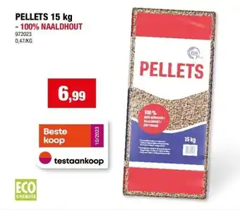 Hubo Pellets 15 kg - 100% naaldhout aanbieding