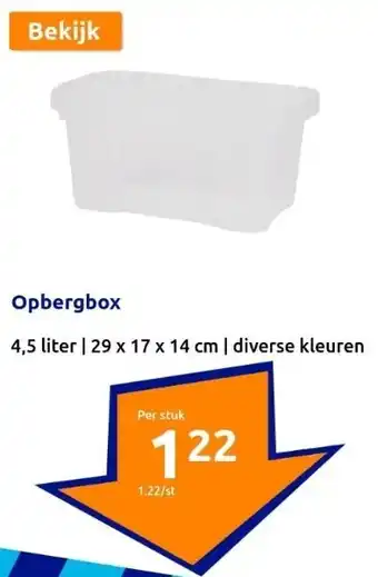 Action Opbergbox aanbieding
