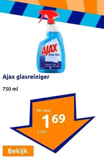Action Ajax glasreiniger aanbieding