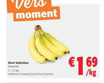 Colruyt Boni selection bananen aanbieding