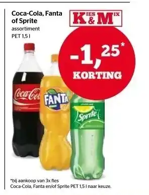 Spar Coca-cola, fanta of sprite aanbieding