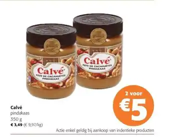 Colruyt Calvé pindakaas 350 g aanbieding