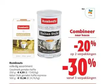 Colruyt Goudmerk gemalen koffie 250 g aanbieding
