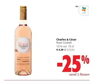 Charles & césar rosé cocktail 10 % vol 75 cl