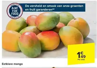 Carrefour Eetklare mango aanbieding