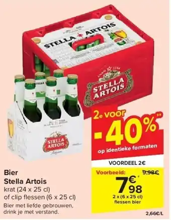 Carrefour Bier stella artois aanbieding