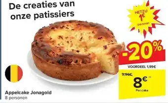 Carrefour Appelcake jonagold aanbieding