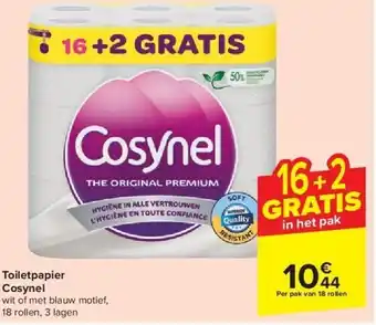 Carrefour Toiletpapier cosynel aanbieding