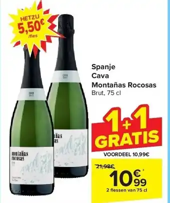Carrefour Spanje cava montañas rocosas aanbieding