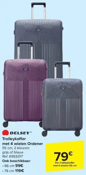 Carrefour Trolleyko er met 4 wielen ordener aanbieding