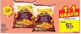 Carrefour Chef frites mccain aanbieding
