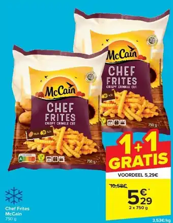 Carrefour Chef frites mccain aanbieding