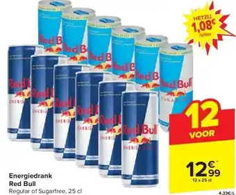 Carrefour Energiedrank red bull aanbieding