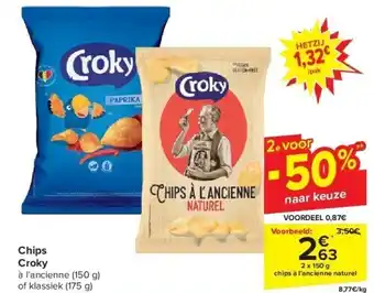 Carrefour Chips croky aanbieding