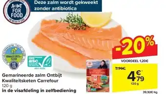Carrefour Gemarineerde zalm ontbijt kwaliteitsketen carrefour aanbieding