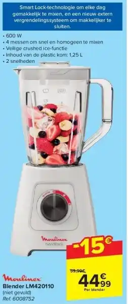Carrefour Blender lm420110 aanbieding