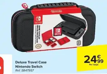 Carrefour Deluxe travel case nintendo switch aanbieding