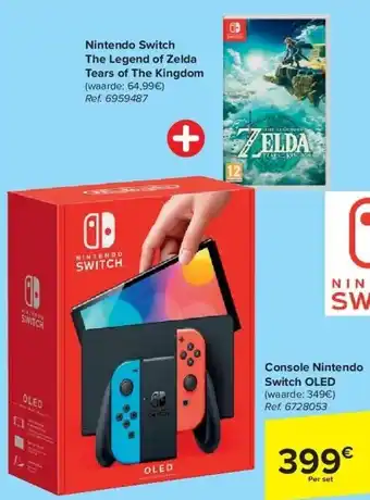 Carrefour Console nintendo switch oled aanbieding